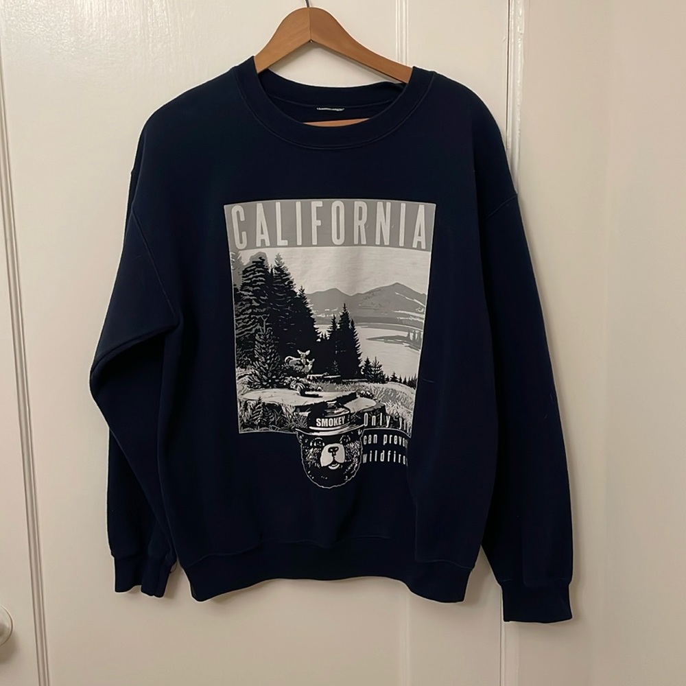 Smokey The Bear Crew Neck Sweater